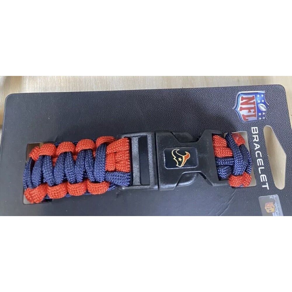 Houston Texans NFL Football Paracord Bracelet Team Colors Logo‎ New